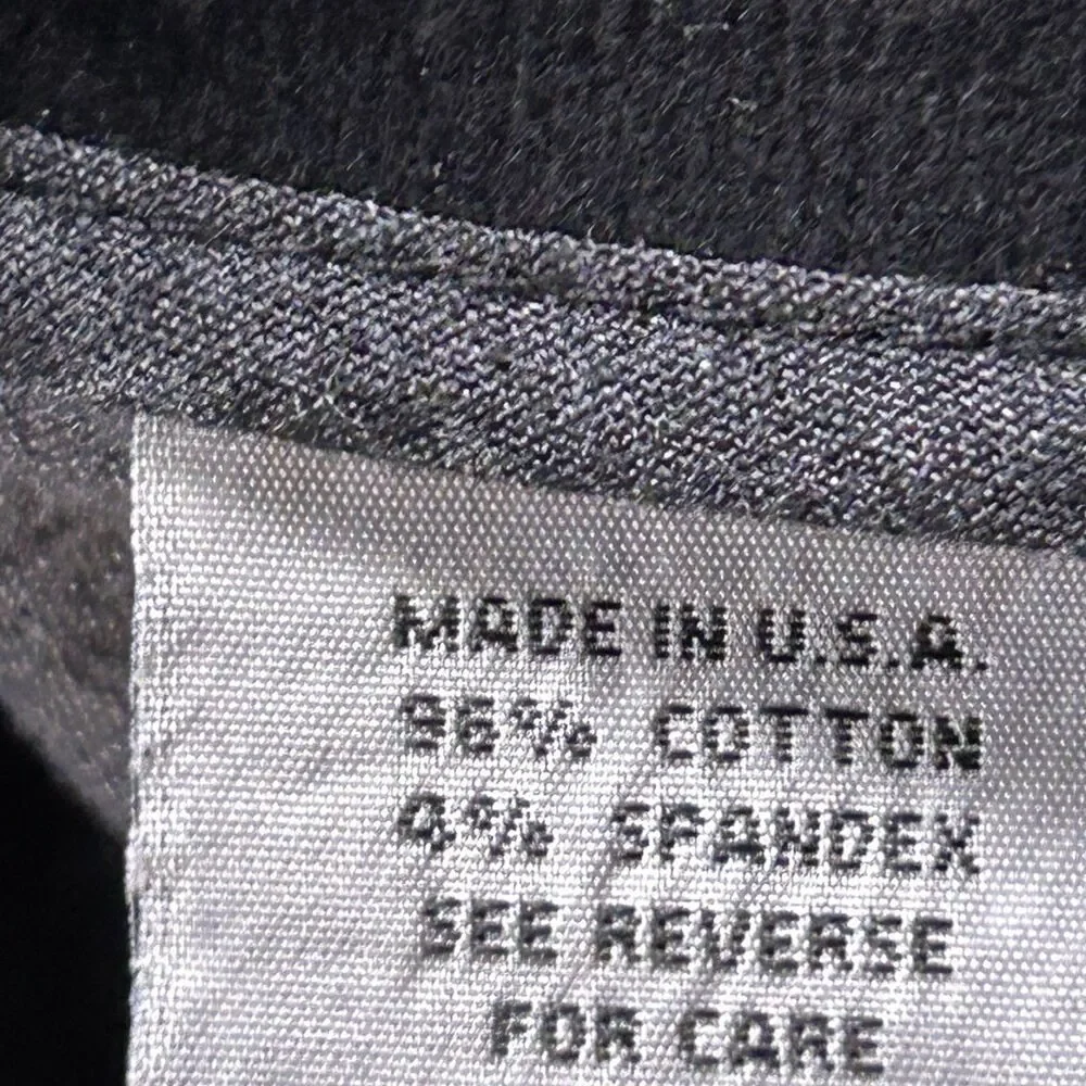NWT Fabrizio Gianni Bootcut Jeans Women's 16 Black Corduroy Made In USA
